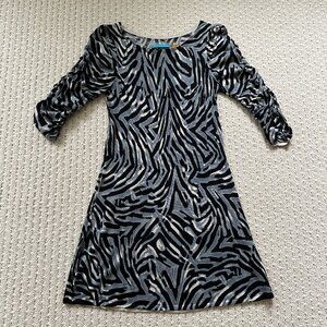New Alice + Olivia silk/cashmere knit dress with half sleeves